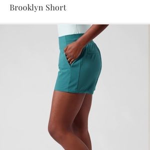 Athleta Brooklyn Shorts in Borealis Green
